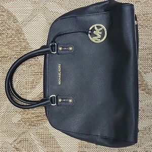 Michael Kors Black Saffiano Leather Satchel